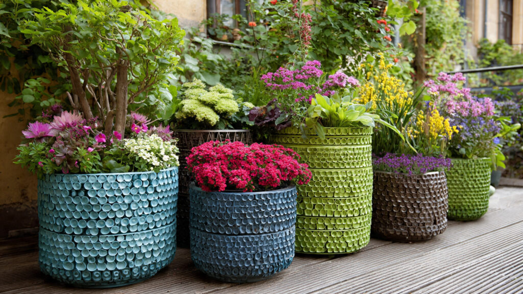 15 Amazing DIY Beautiful Flower Pots from Recycled Old Plastic That Will Transform Your Garden