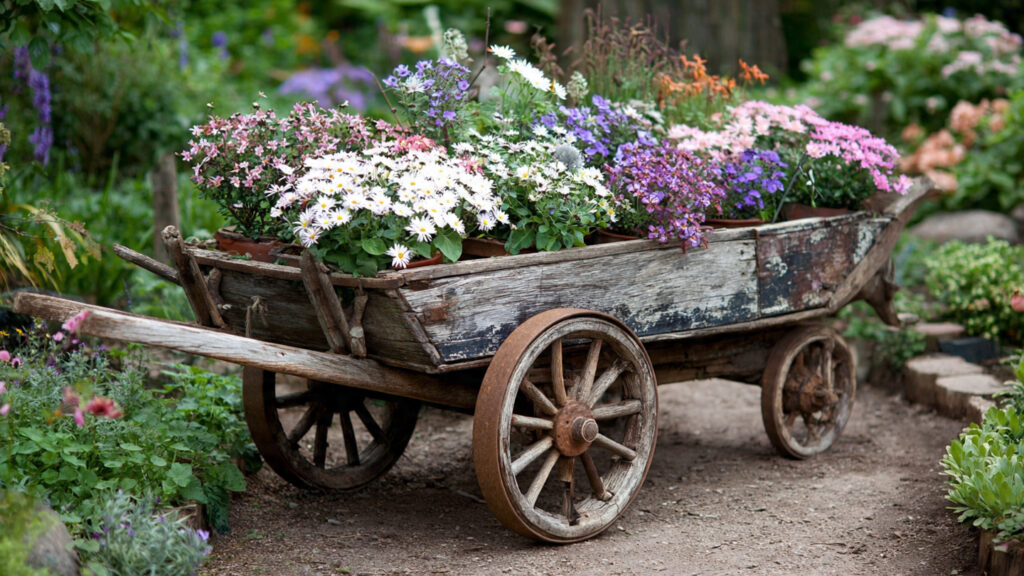 15 Amazing DIY Wheelbarrow Flower Planter Ideas for Your Yard