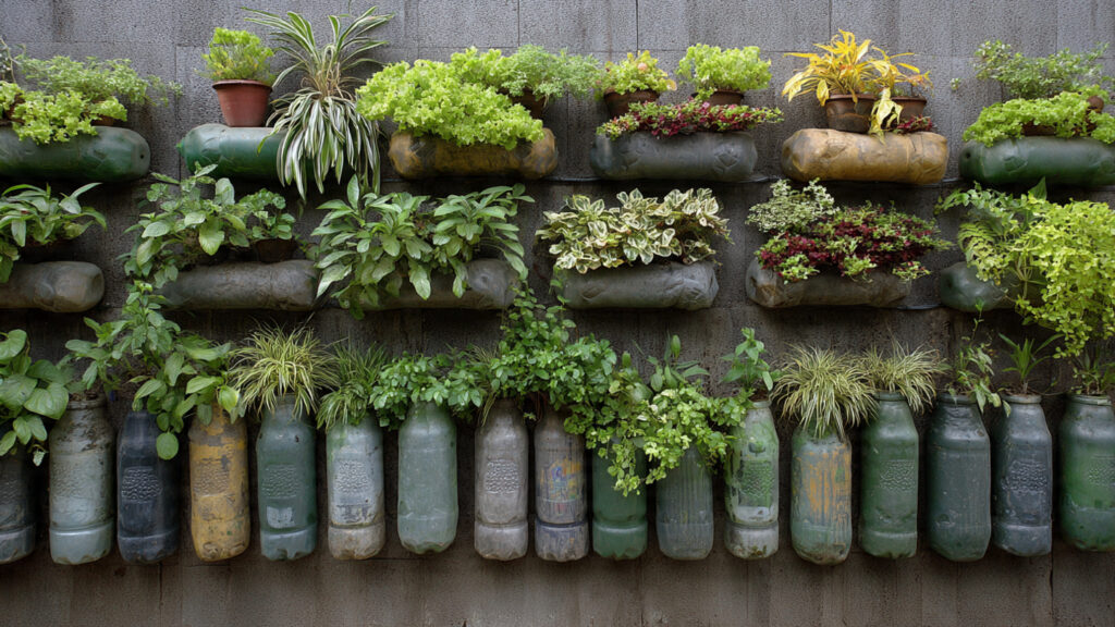 Amazing Vertical Gardening with Recycled Plastic Bottles for Your Home