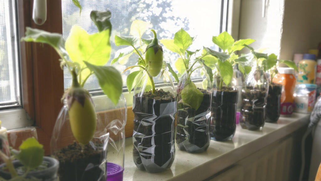 Don’t Throw Away Old Plastic Bottles—Grow Eggplants Like I Did at Home