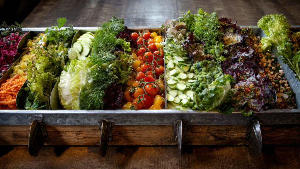 How Can You Transform a Repurposed Rain Gutter into a Gourmet Salad Bar?