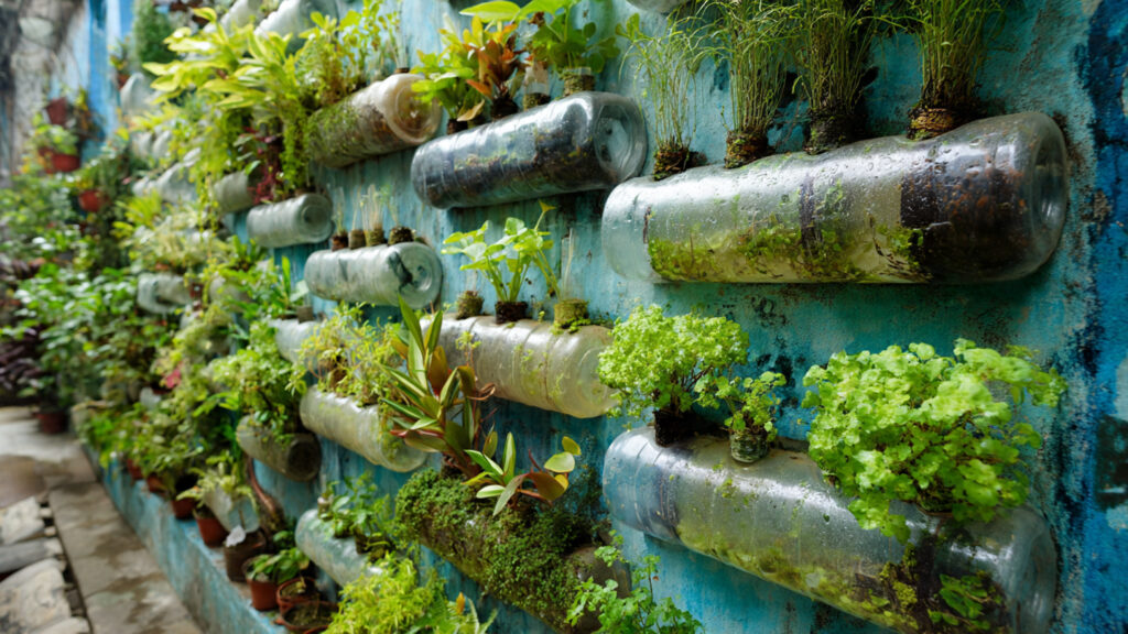 How to Create a Vertical Garden from Plastic Bottles: Easy DIY Guide for Sustainable Living