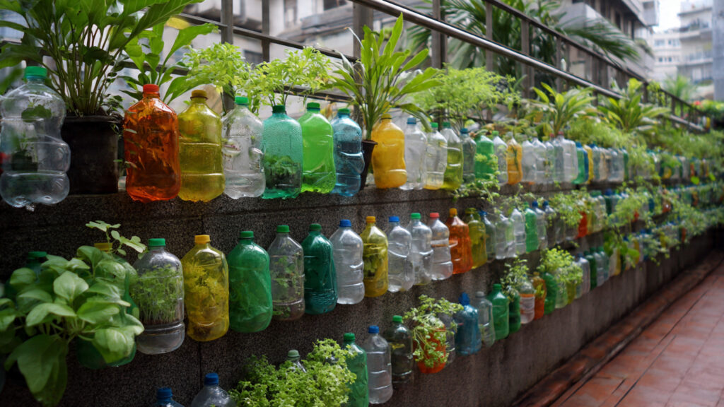 Recycle Plastic Bottles to Grow Vegetables at Home