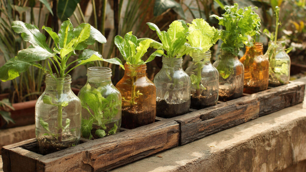 Recycle Plastic Bottles to Grow Vegetables at Home