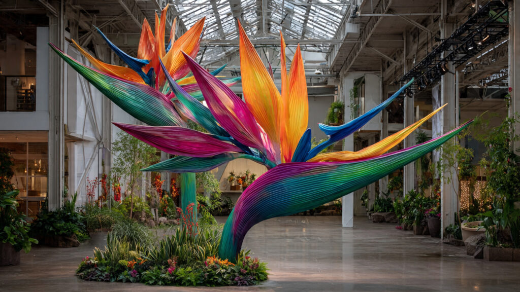 What Happens When You Use a Giant Bird of Paradise to Make a Statement?